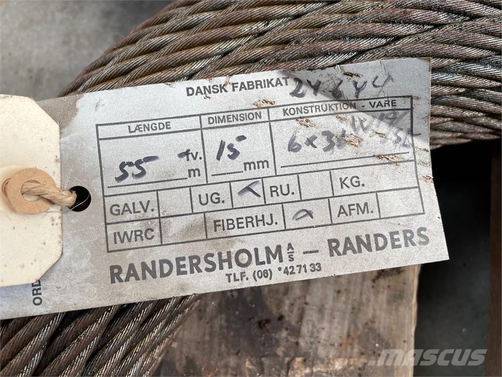  Stålwire Ø15 mm Kran-Teile und Zubehör