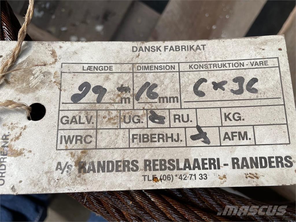  Stålwire Ø16 mm Kran-Teile und Zubehör