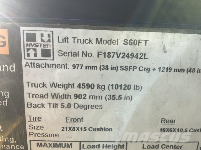 Hyster S60FT Elektrische heftrucks