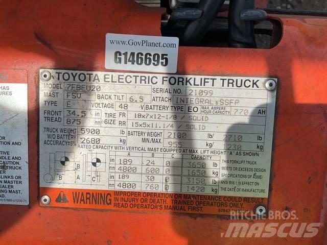 Toyota 7FBEU20 Elektrische heftrucks