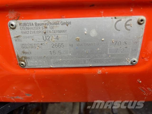 Kubota U27-4 Midibagger  7t - 12t