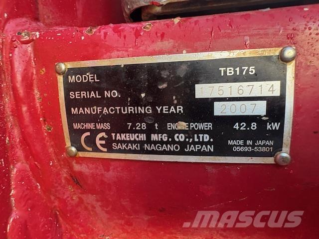 Takeuchi TB175 Midibagger  7t - 12t