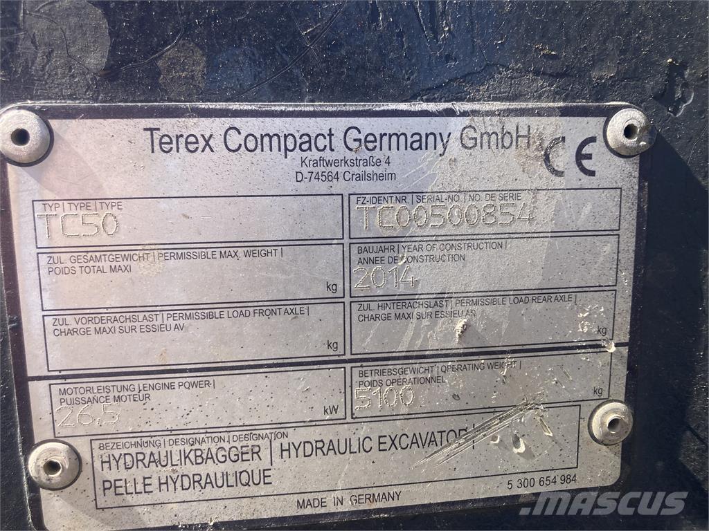 Terex TC50 Minibagger < 7t