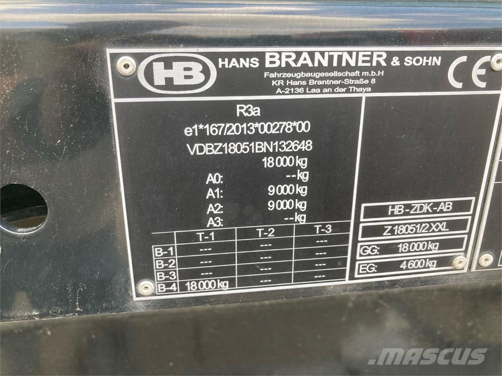 Brantner Z18051/2X Kippanhänger