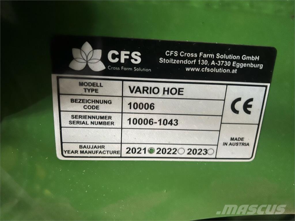  CFS Varihoe 620 Zubehör Sämaschinen und Pflanzmaschinen
