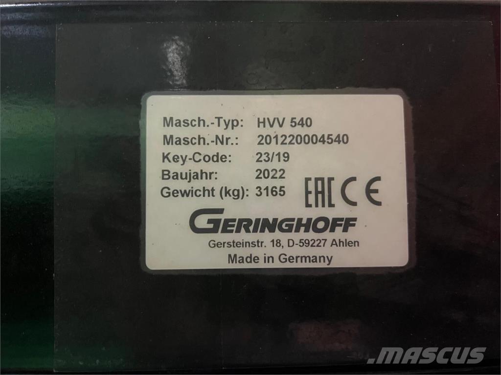 Geringhoff HVV 540 Zubehör Mähdrescher