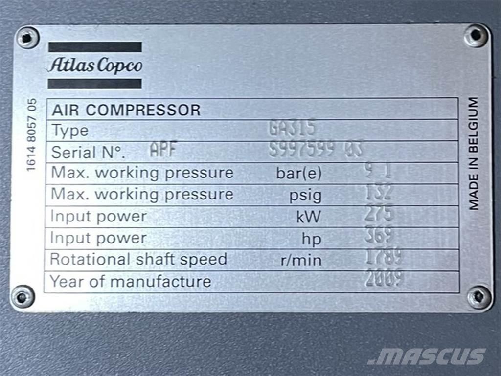 Atlas Copco GA315 Kompressoren