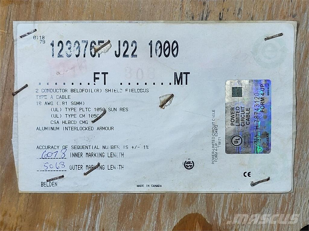  BELDEN 123076F Sonstige Baumaschinen