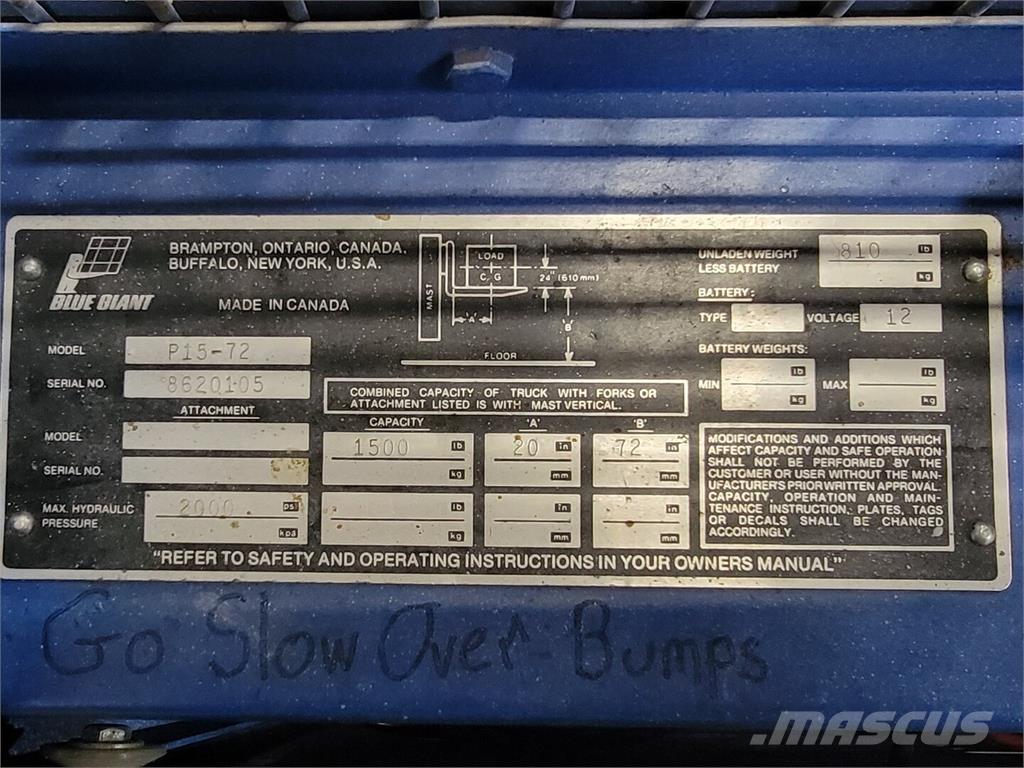 Blue GIANT P15-72 Sonstige Baumaschinen