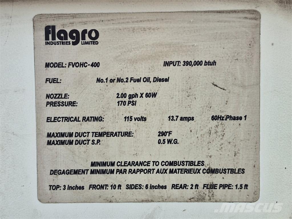 Flagro FVOHC-400 Kühl- und Heizsysteme