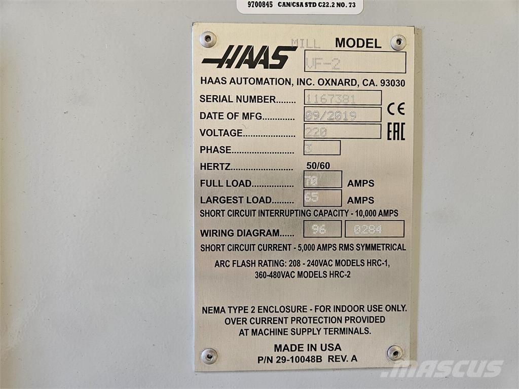Haas VF-2 Sonstige Baumaschinen