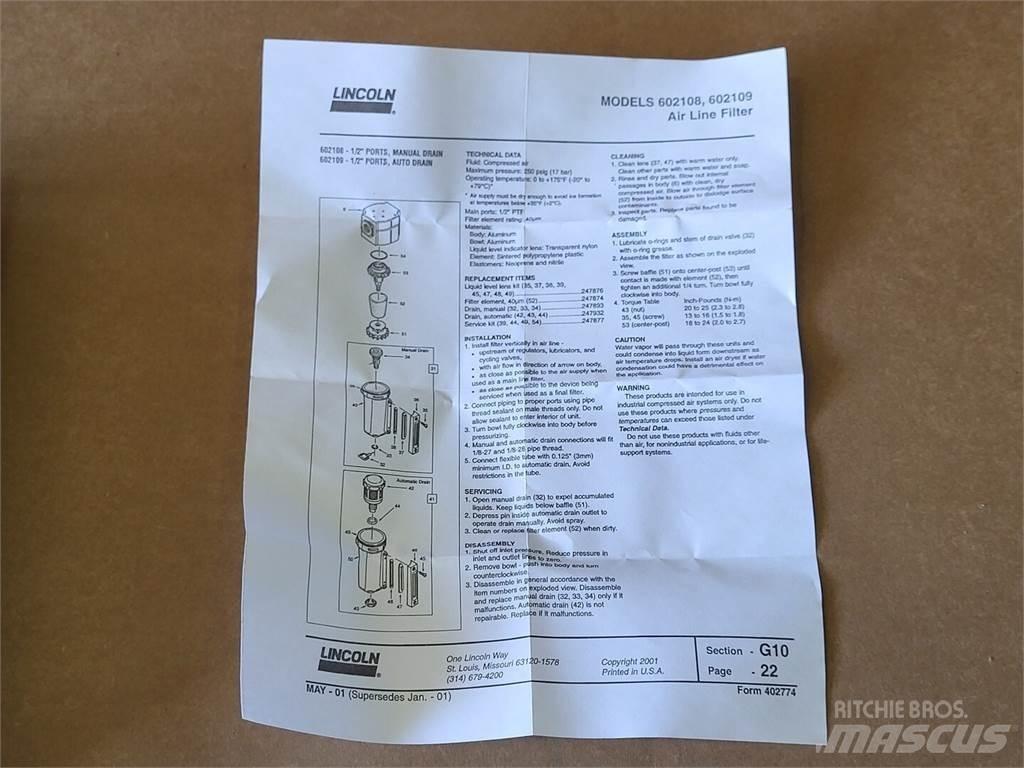 Lincoln 602108 Sonstige Baumaschinen