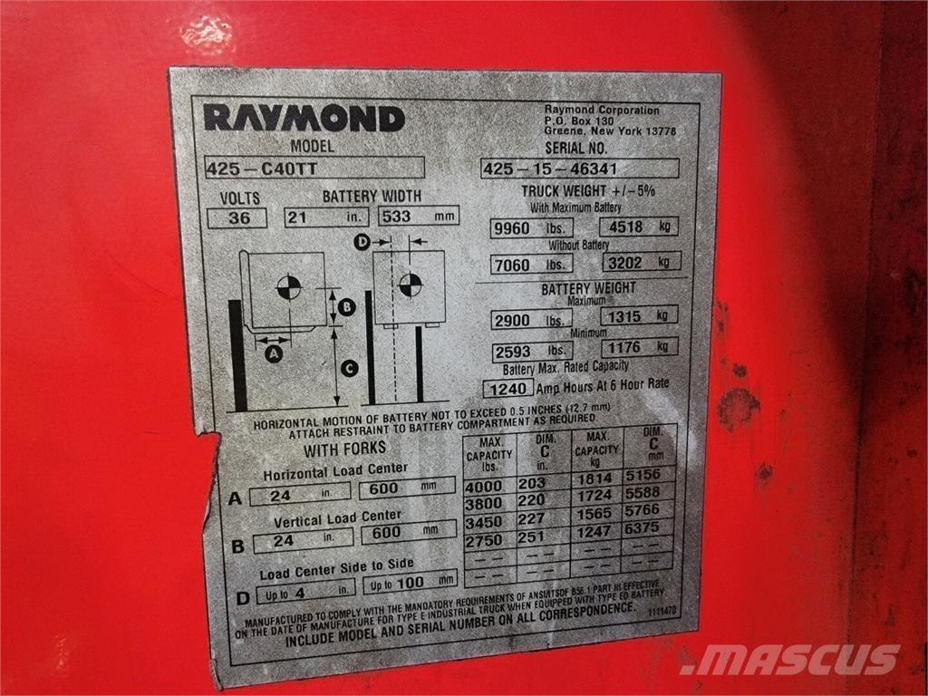 Raymond 425-C40TT Sonstige Baumaschinen