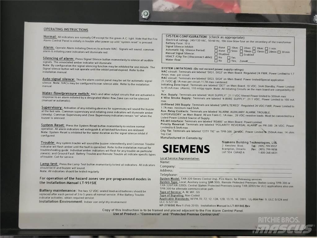 Siemens TXR-320 Sonstige Baumaschinen