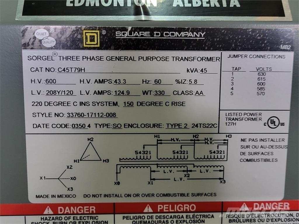  SQUARE D C45T79H Sonstige Baumaschinen