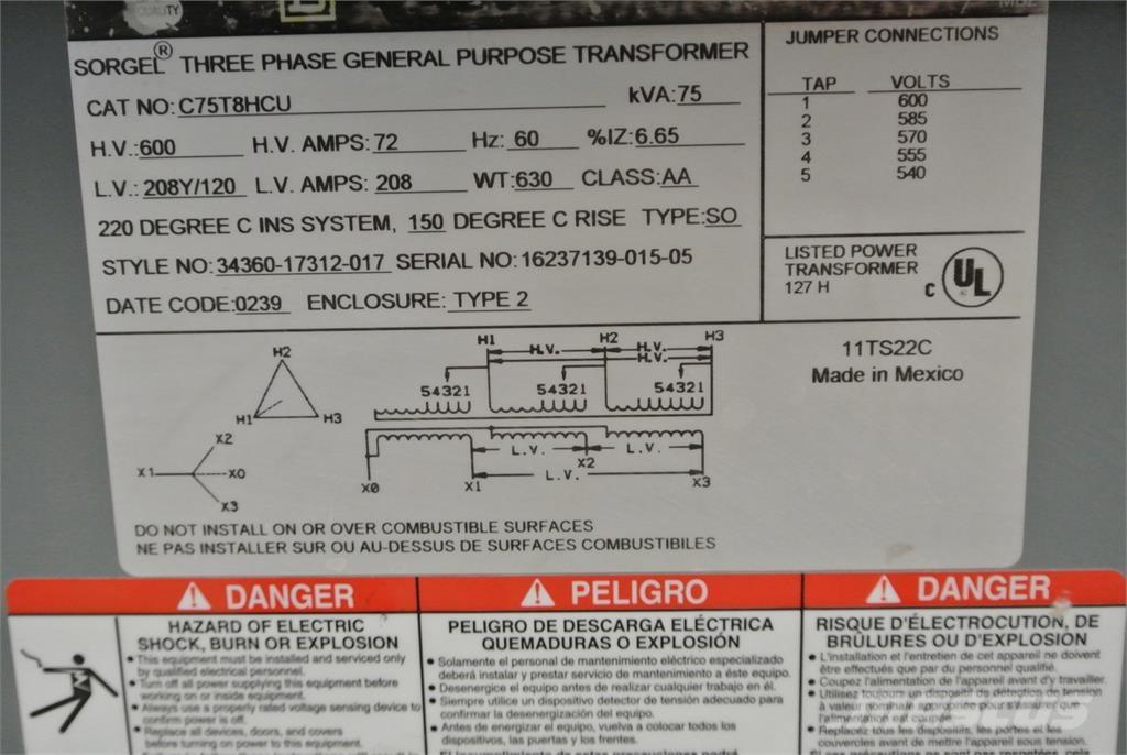  SQUARE D C75T8HCU Sonstige Baumaschinen