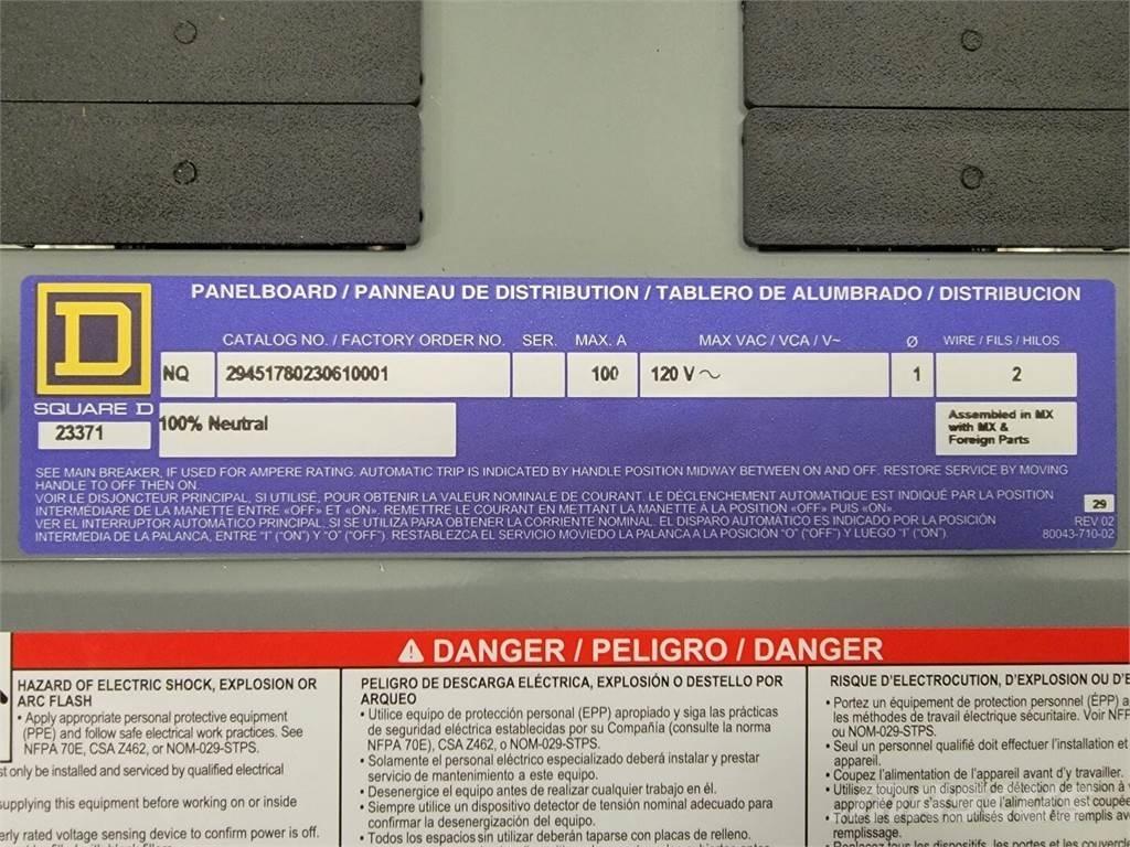  SQUARE D NQ Sonstige Baumaschinen