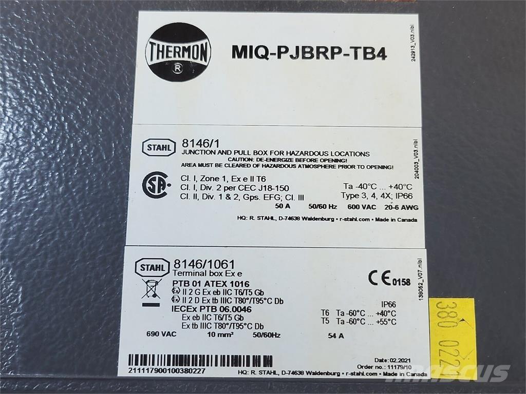  THERMON MIQ-PJBRP-TB4 Sonstige Baumaschinen