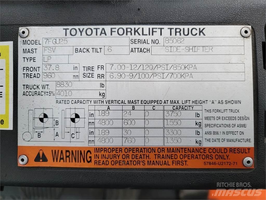 Toyota 7FGU25 Sonstige Baumaschinen