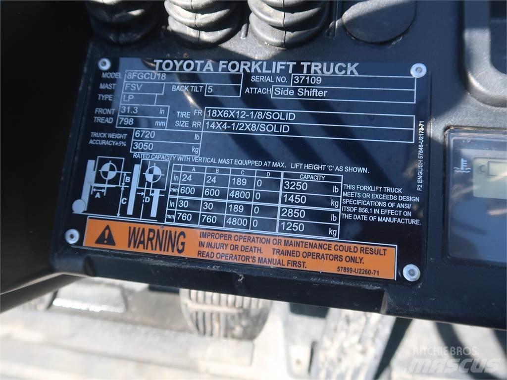 Toyota 8FGCU18 Sonstige Baumaschinen