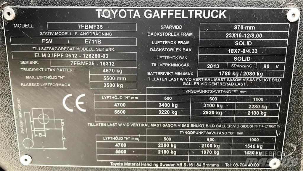 Toyota 7BMF35 Heftrucks overige