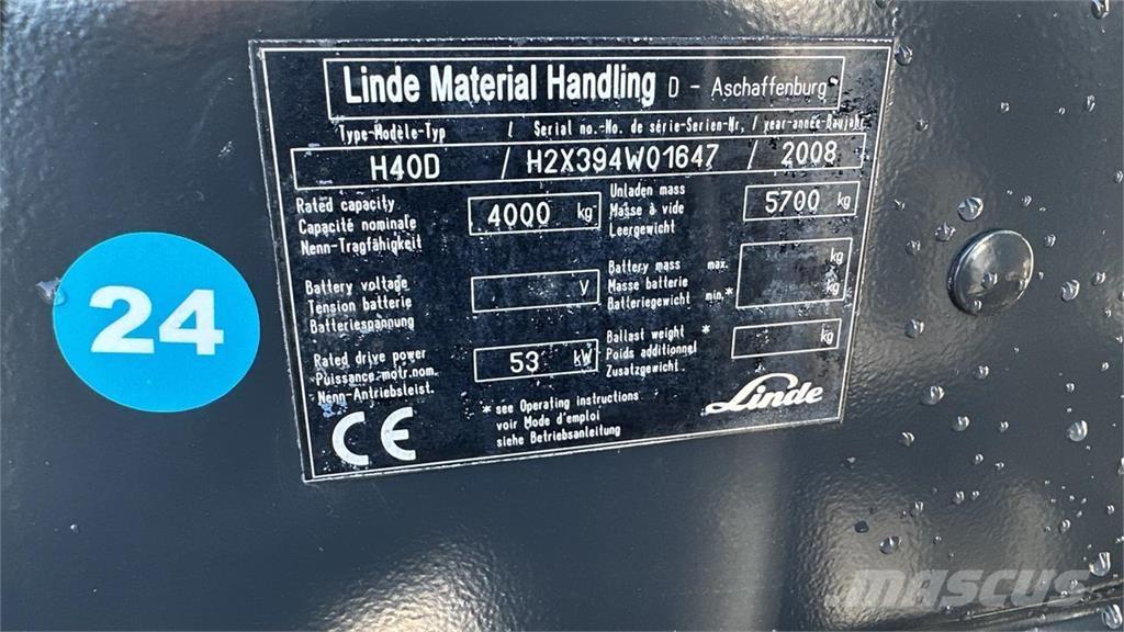 Linde H40D Diesel heftrucks