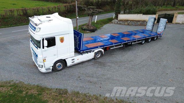 GVN 3 AXLE FLATBED Tieflader-Auflieger