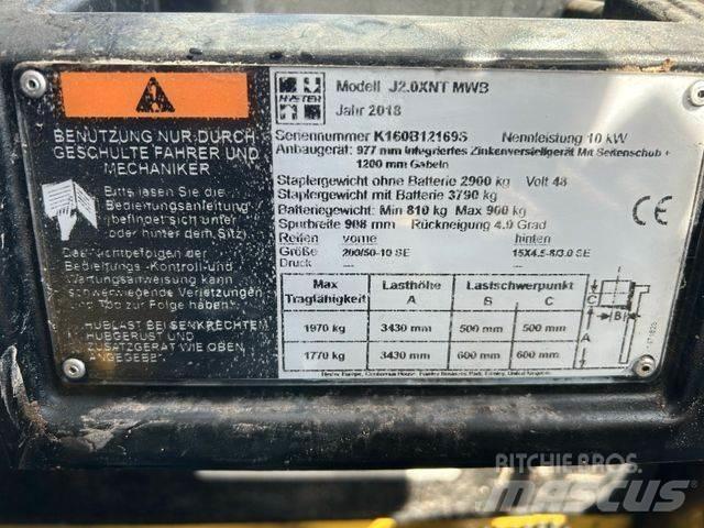 Hyster J2.0XNT MWB Elektrische heftrucks