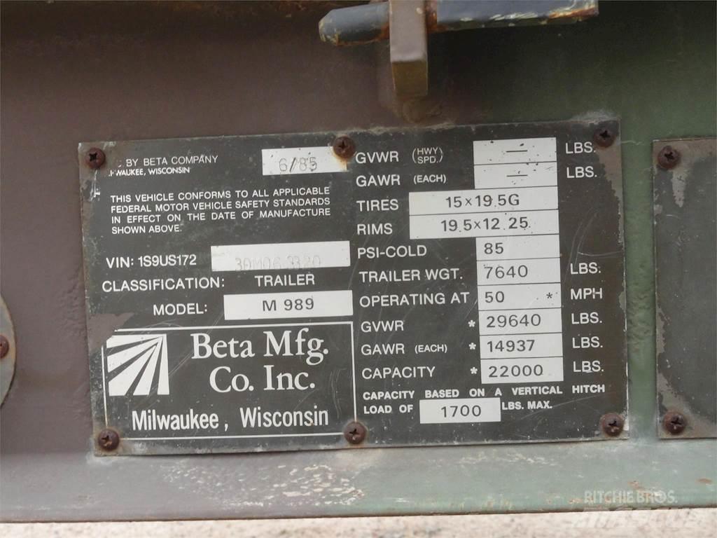 Beta M989 Andere Anhänger
