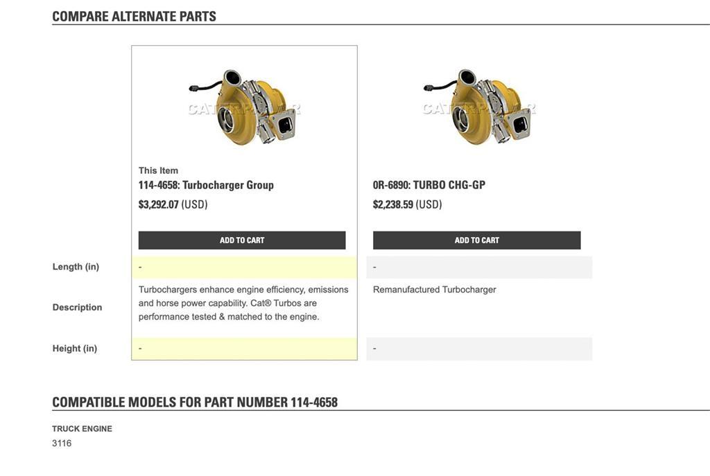 CAT 3116 Transport Sonstige