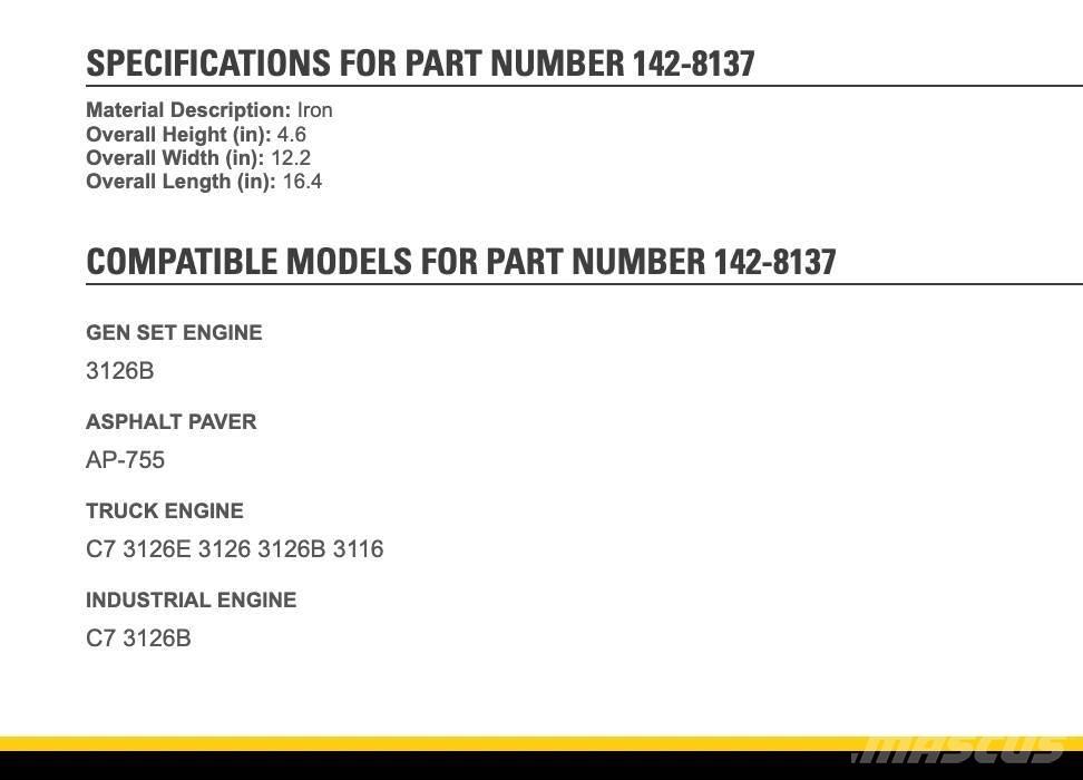 CAT 3126 Transport Sonstige