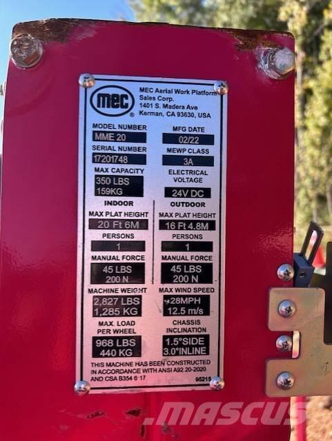 MEC 20 Mastkletterbühnen