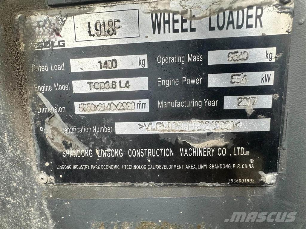 SDLG L918F Radlader