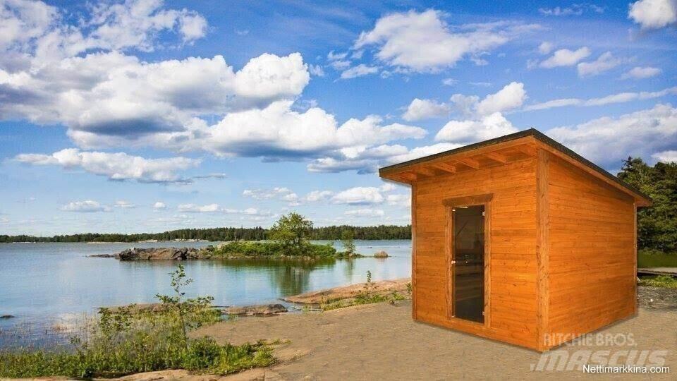  Saunamökki 15 hlö Stahlrahmenaufbauten