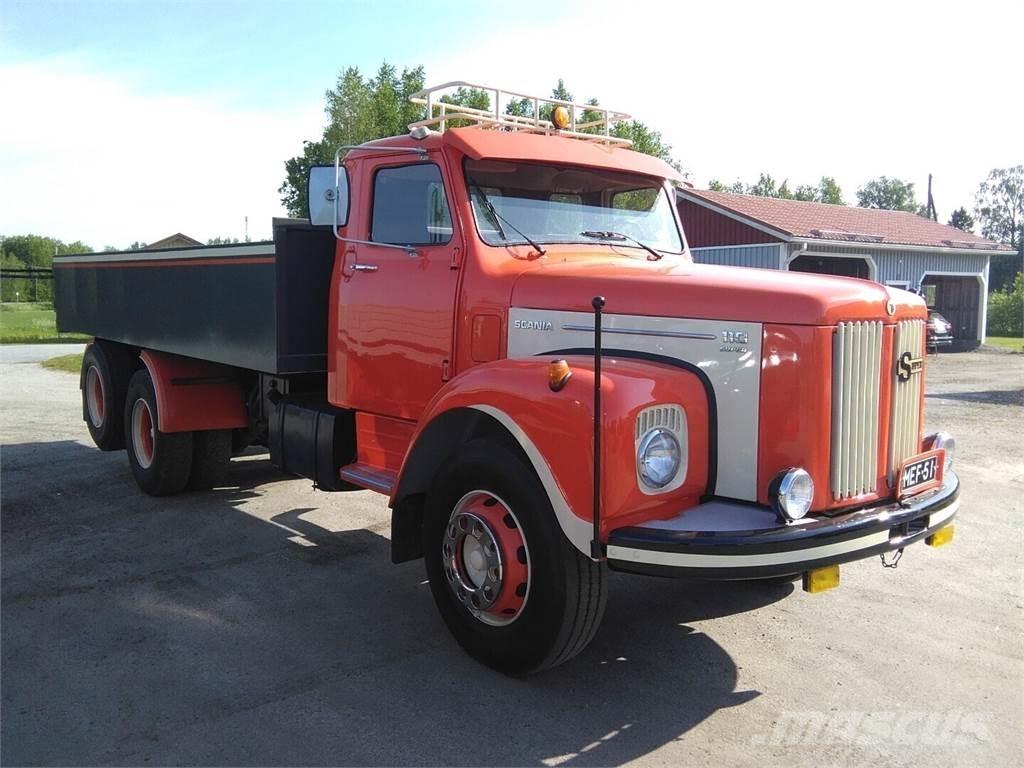 Scania LS 110 S Pritschenwagen/Pritschenwagen mit Seitenklappe