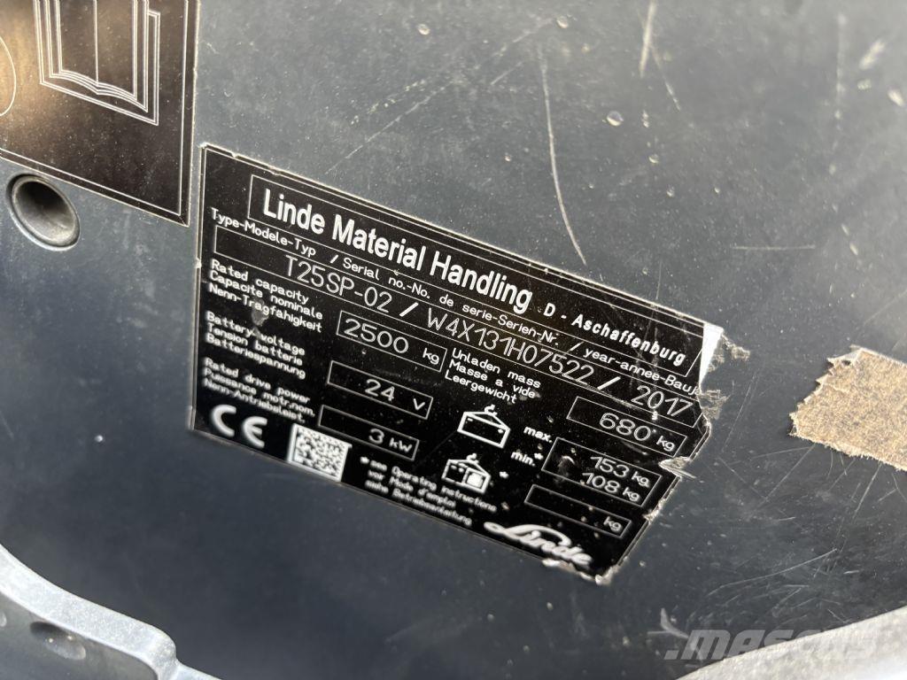 Linde T25SP-02 Zelfrijdende stapelaars