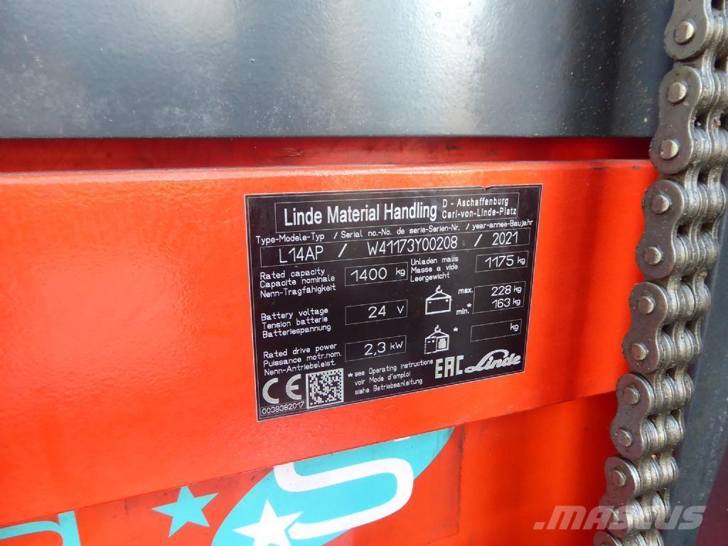 Linde L14 AP Deichselstapler