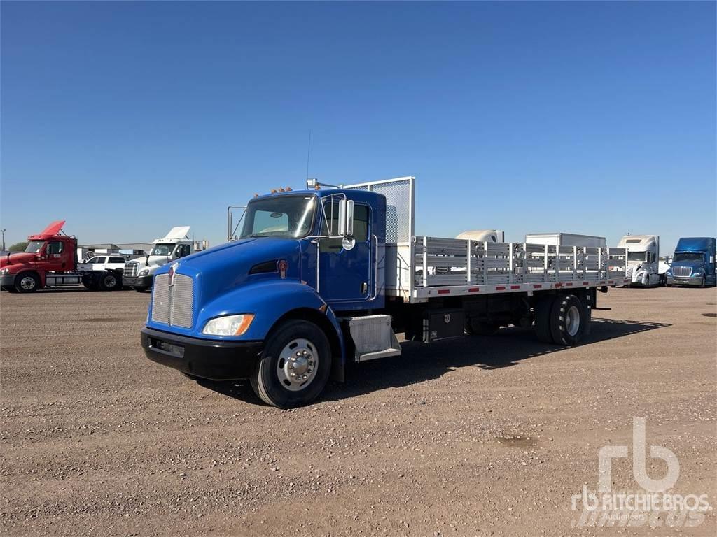 Kenworth T300 Pritschenwagen/Pritschenwagen mit Seitenklappe