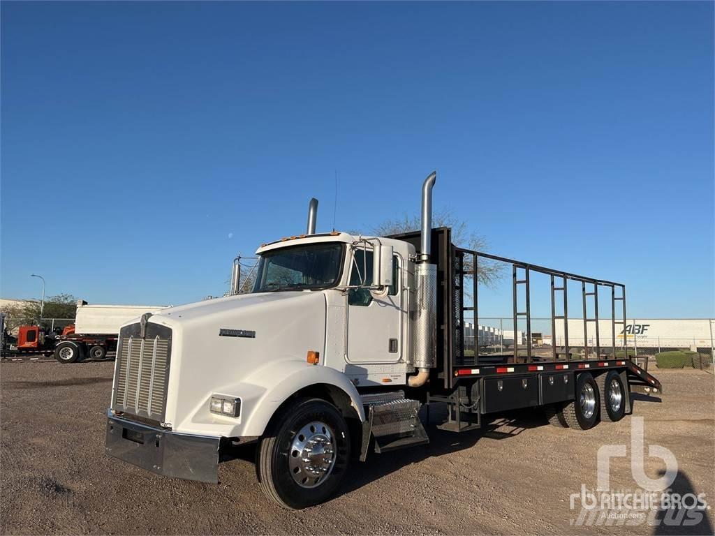 Kenworth T800B Pritschenwagen/Pritschenwagen mit Seitenklappe