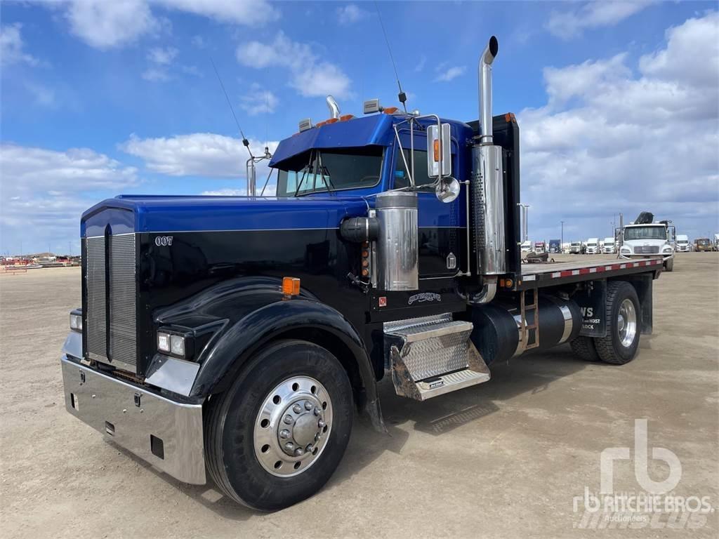 Kenworth W900L Pritschenwagen/Pritschenwagen mit Seitenklappe