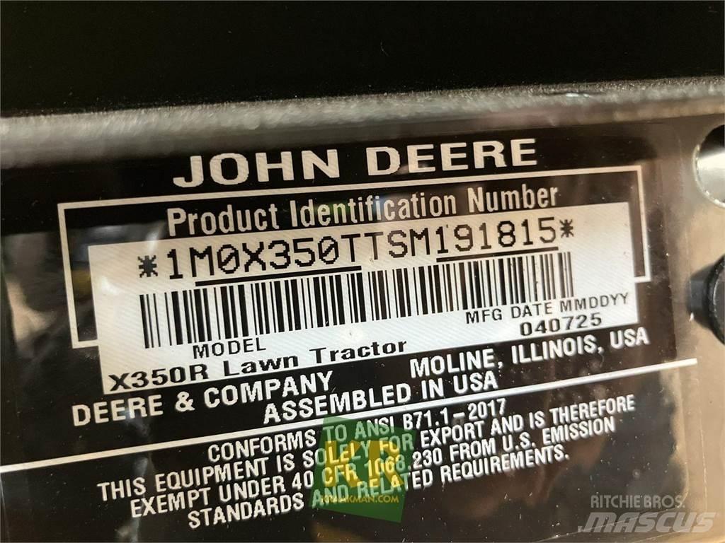 John Deere X350R Reitermäher