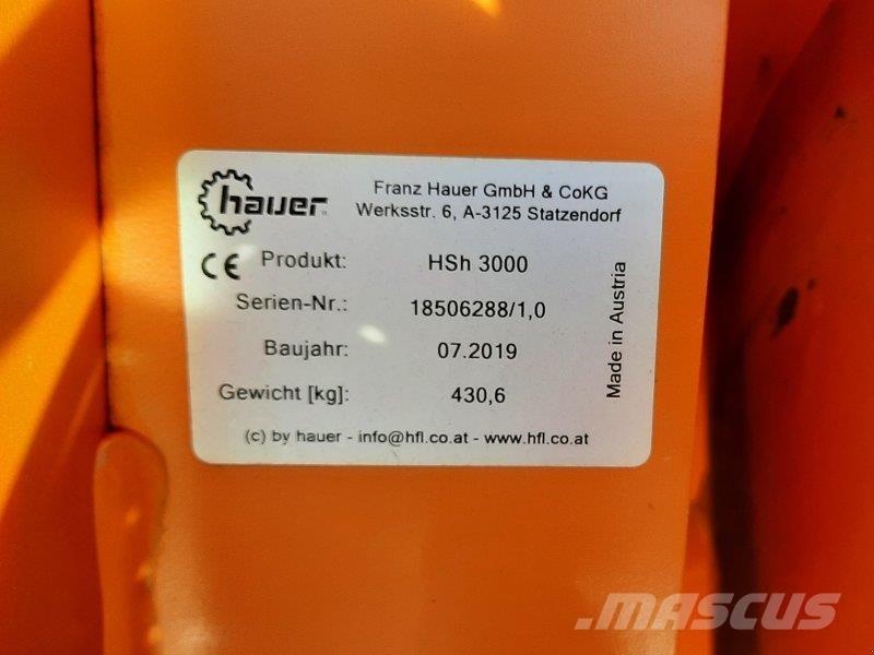 Hauer HSH 3000 Schneeschilde und -pflüge