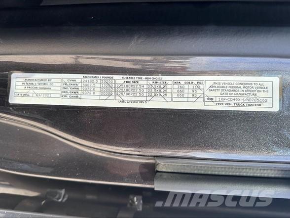 Peterbilt 567 Sattelzugmaschinen