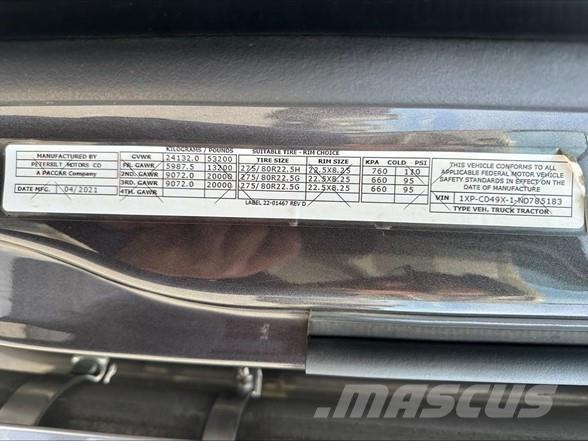 Peterbilt 567 Sattelzugmaschinen