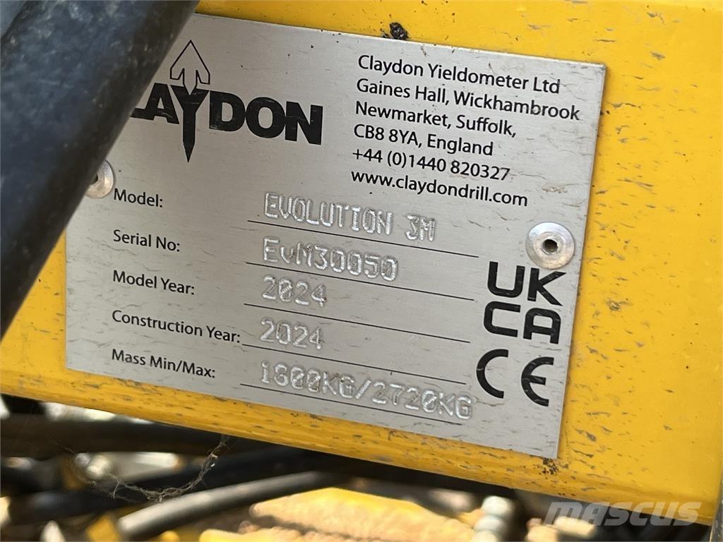 Claydon 3M EVO Sonstige Landmaschinen