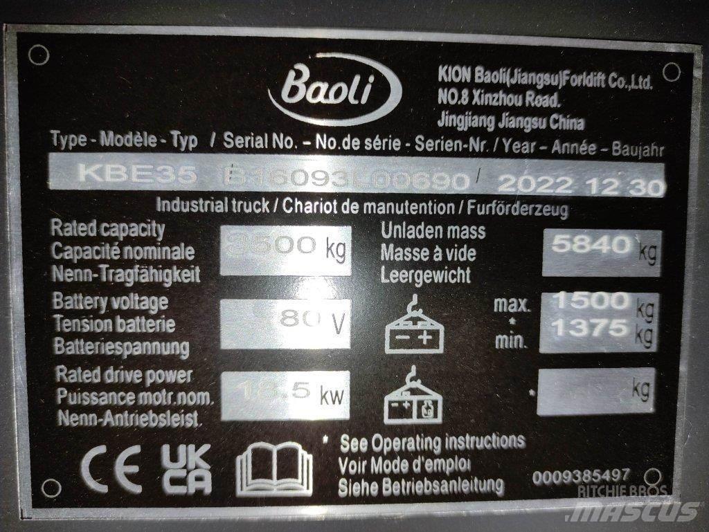 Baoli KBE35 Elektrische heftrucks