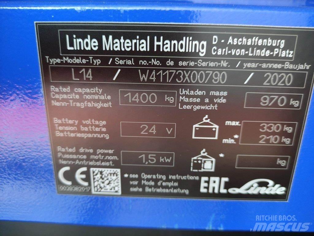 Linde L14i-1173 Deichselstapler