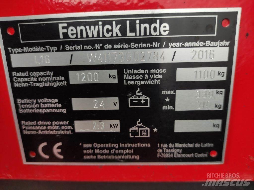 Linde L16-1173 Deichselstapler