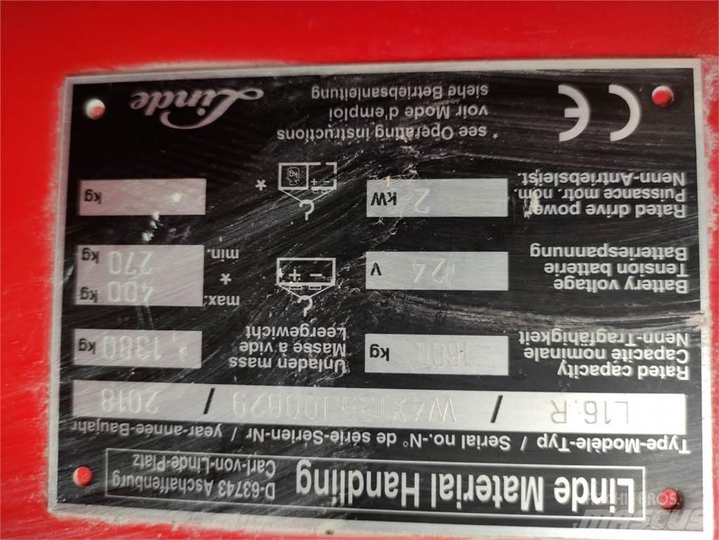 Linde L16 R Deichselstapler