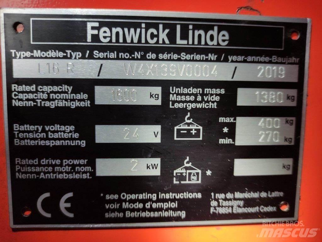 Linde L16R Deichselstapler